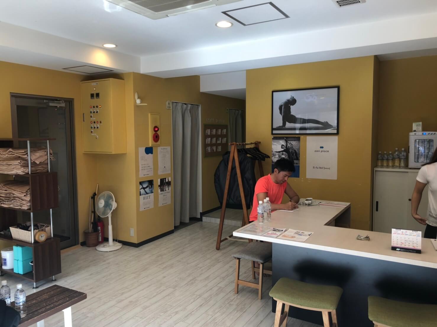 受付をする